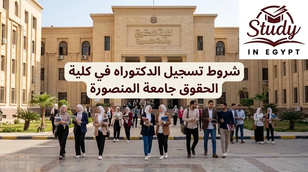 شروط تسجيل الدكتوراه في كلية الحقوق جامعة المنصورة والأوراق