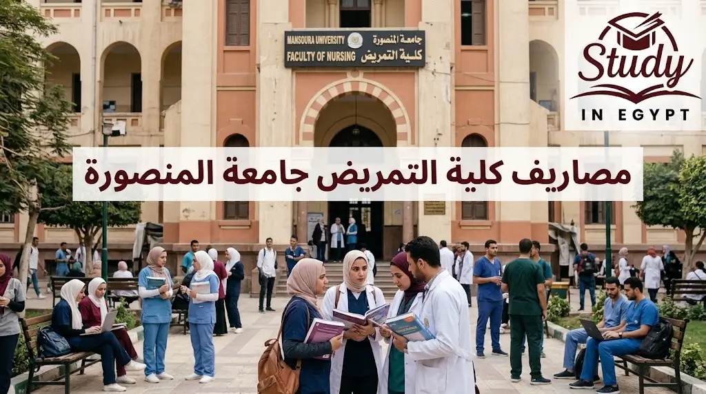مصاريف كلية التمريض جامعة المنصورة للوافدين لعام 2026