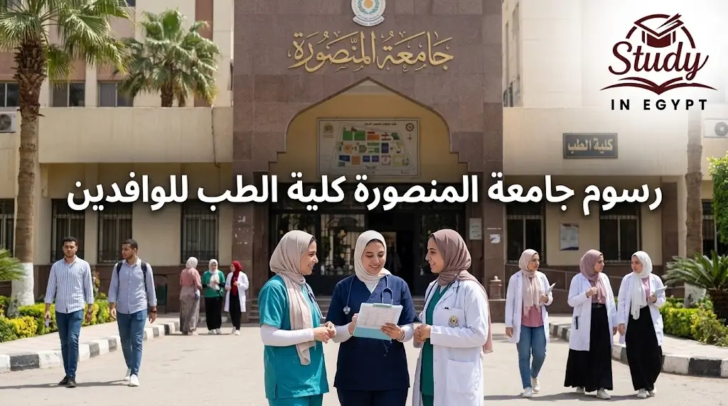 رسوم كلية الطب جامعة المنصورة للوافدين والشروط
