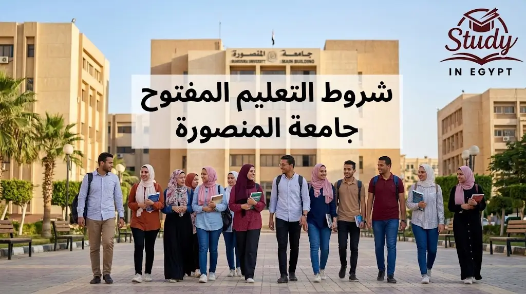 شروط التعليم المفتوح جامعة المنصورة والأوراق والكلية