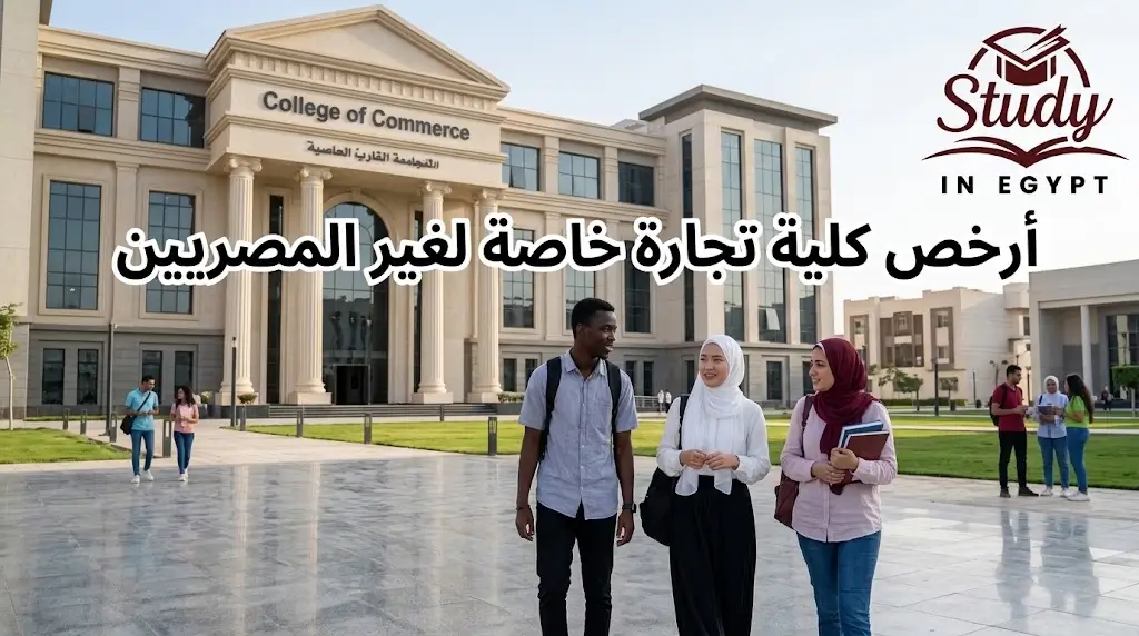 أرخص كلية تجارة خاصة لغير المصريين وأفضل خيارات الوافدين