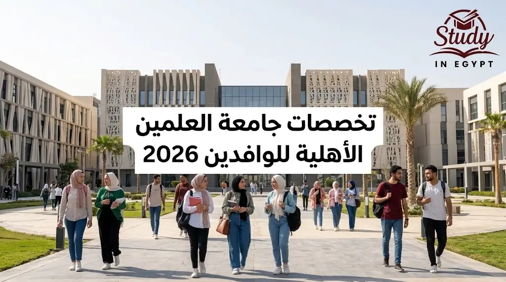 تخصصات جامعة العلمين الأهلية للوافدين 2026