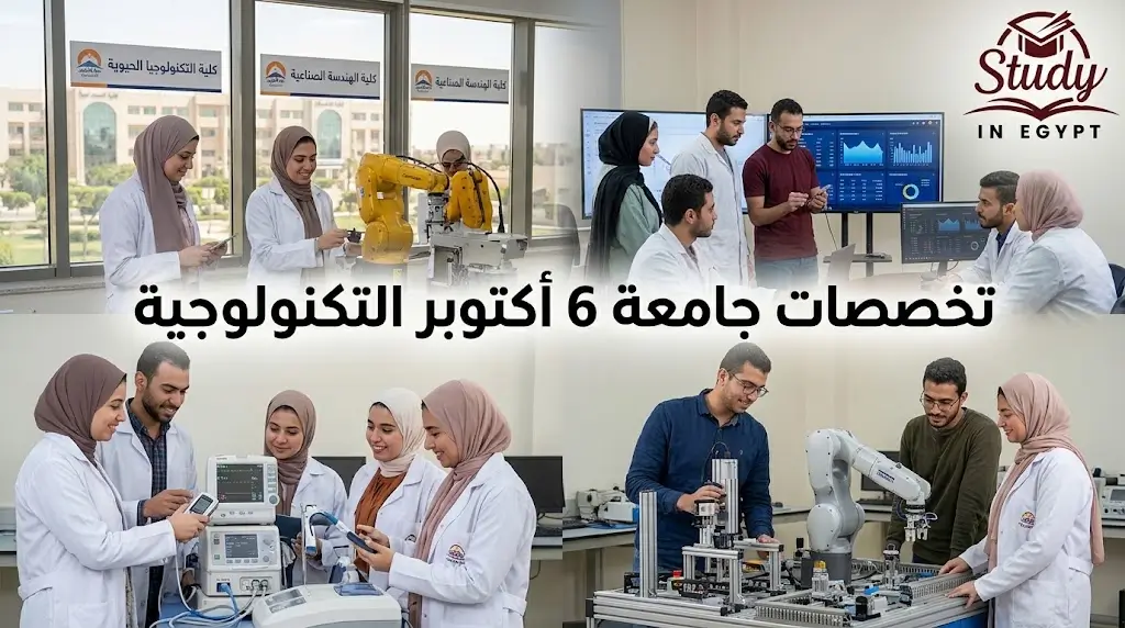 تخصصات جامعة 6 أكتوبر التكنولوجية وبرامجها الدراسية