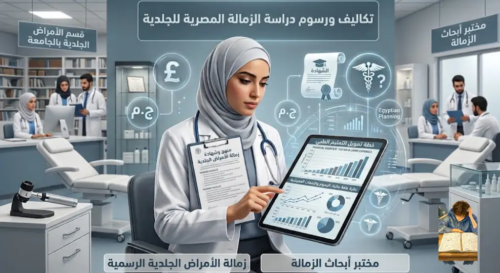 تكاليف ورسوم دراسة الزمالة المصرية للجلدية