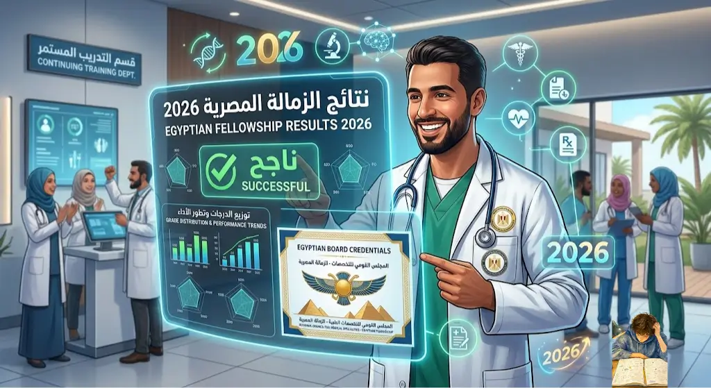 خطوات الاستعلام عن نتيجة الزمالة المصرية 2026