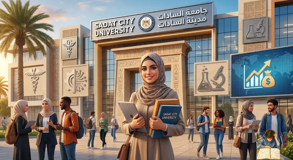 كليات وشروط التقديم في جامعة مدينة السادات للوافدين