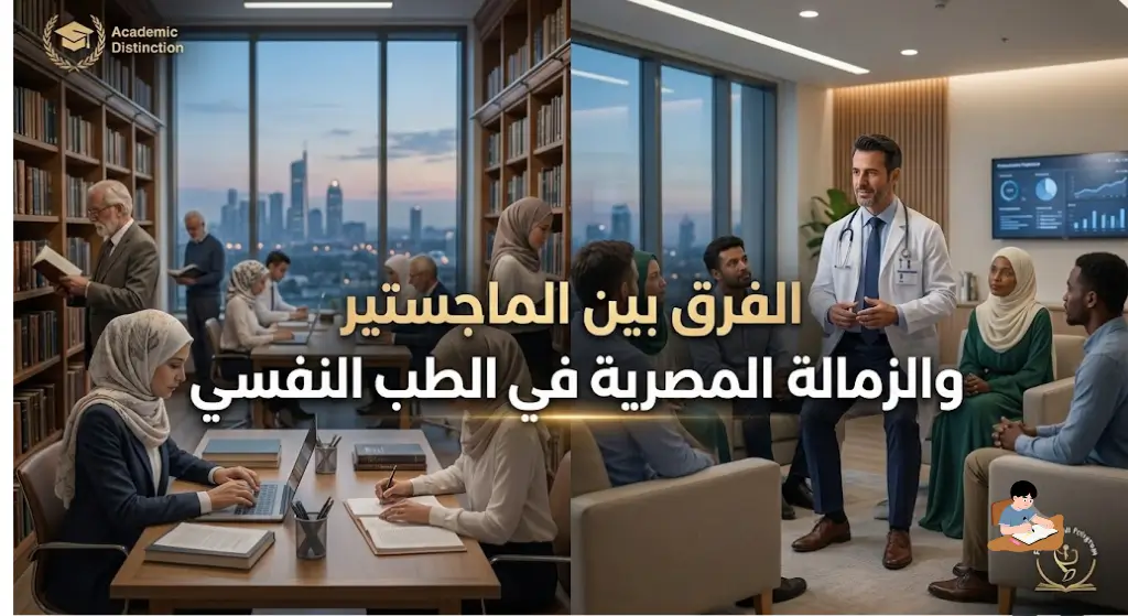 الفرق بين الماجستير والزمالة المصرية في الطب النفسي