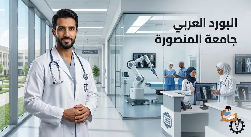 البورد العربي جامعة المنصورة الشروط والتكاليف