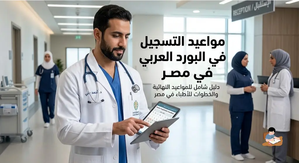مواعيد التسجيل في البورد العربي في مصر والخطوات