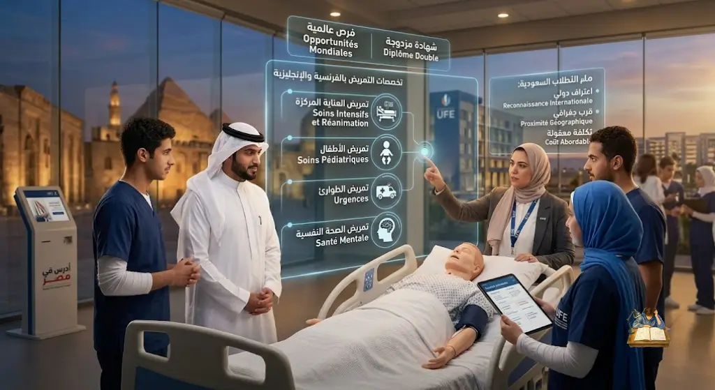 تخصصات التمريض بالفرنسية دليل المسارات والقبول في مصر