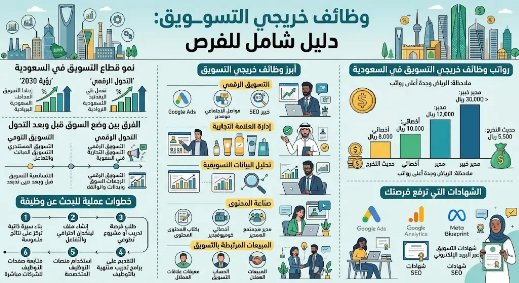 وظائف خريجي التسويق مسارات الفرص وسوق العمل 2026