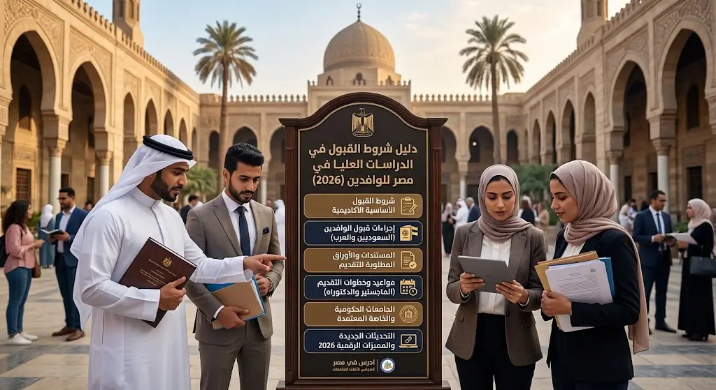 شروط القبول في الدراسات العليا في مصر للوافدين لعام 2026