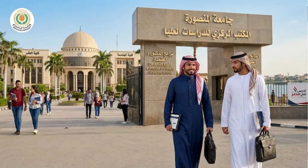دراسة الدكتوراه في جامعة المنصورة