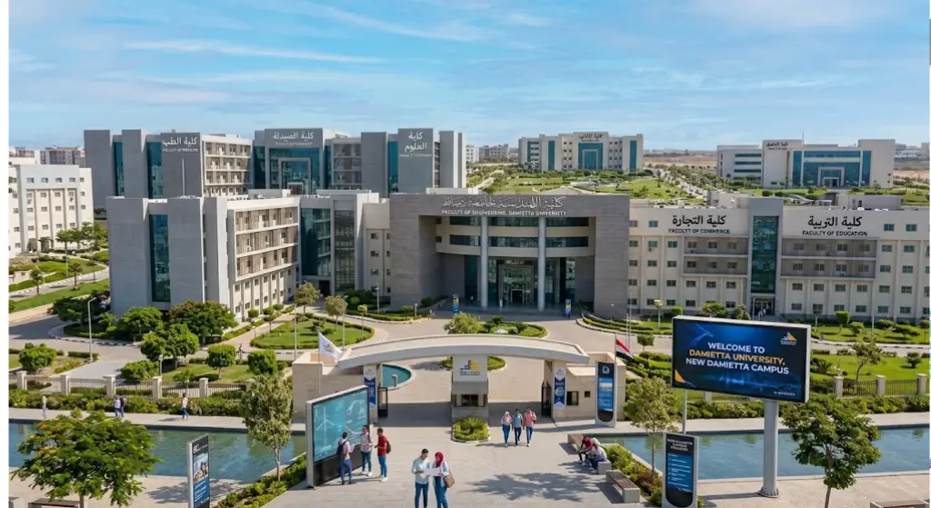 كليات جامعة دمياط الجديدة التخصصات وأماكن الدراسة