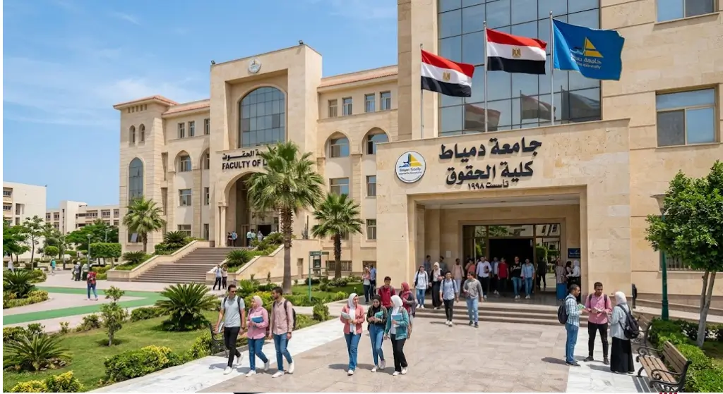كلية الحقوق جامعة دمياط شروط القبول ونظام دراسة القانون