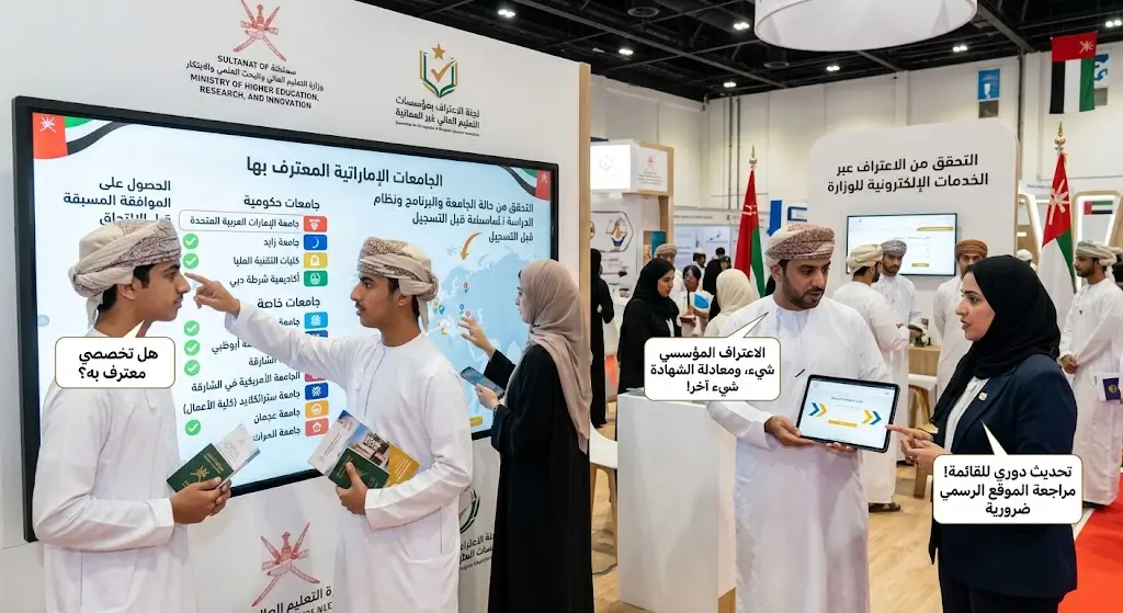 الجامعات الإماراتية المعترف بها في سلطنة عمان الشروط