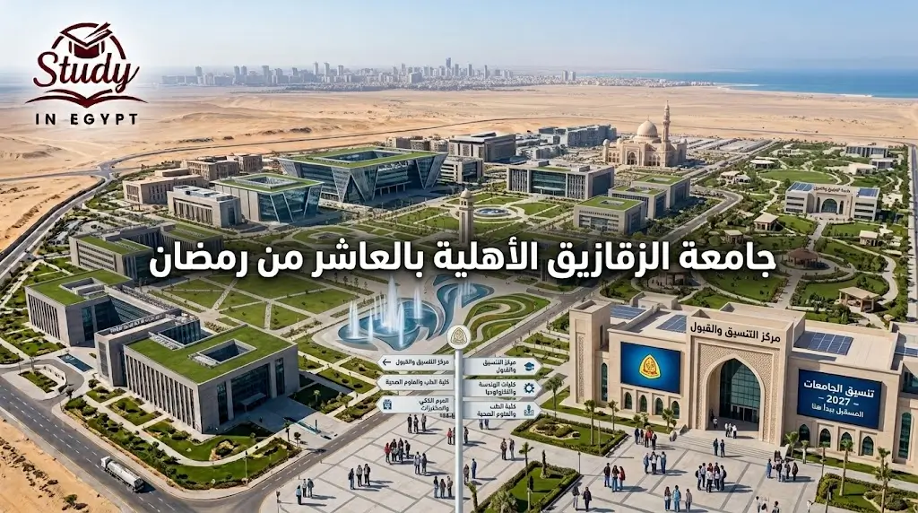 تنسيق جامعة الزقازيق الأهلية بالعاشر من رمضان