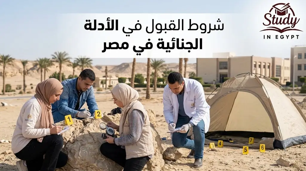 شروط القبول في الأدلة الجنائية في مصر للوافدين