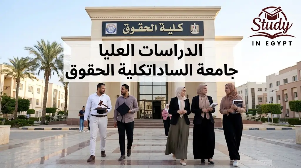 الدراسات العليا جامعة السادات كلية الحقوق والتخصصات